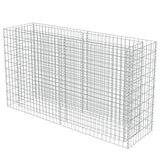 Vidaxl gabion plantenbak verhoogd 180x50x100 cm gegalvaniseerd staal