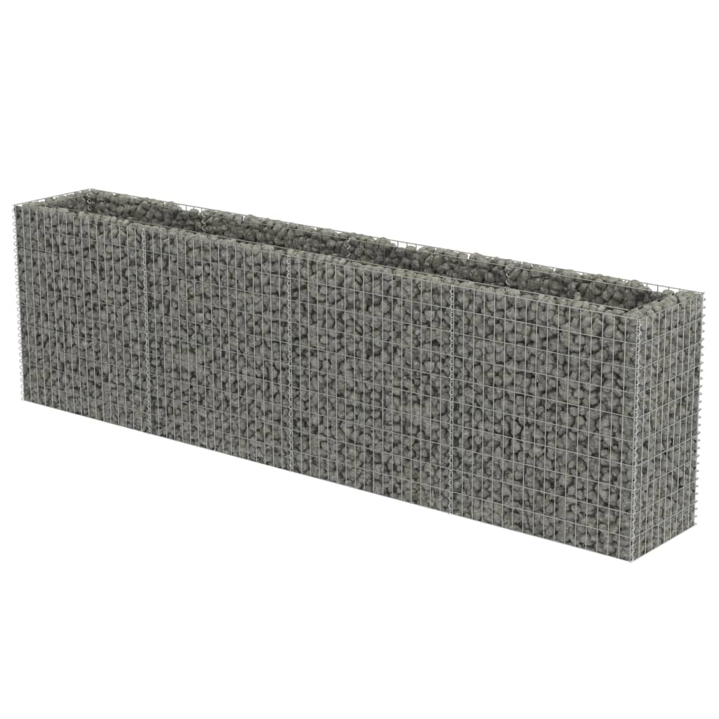 VidaXL Gabion plantenbak verhoogd 360x50x100 cm gegalvaniseerd staal