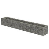 Vidaxl gabion plantenbak verhoogd 360x50x50 cm gegalvaniseerd staal