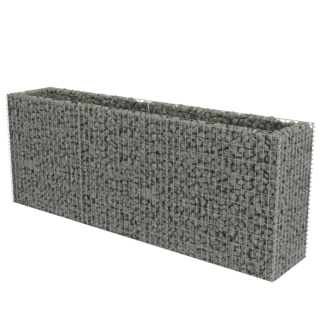 VidaXL Gabion plantenbak verhoogd 270x50x100 cm gegalvaniseerd staal