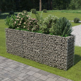 VidaXL Gabion plantenbak verhoogd 270x50x100 cm gegalvaniseerd staal