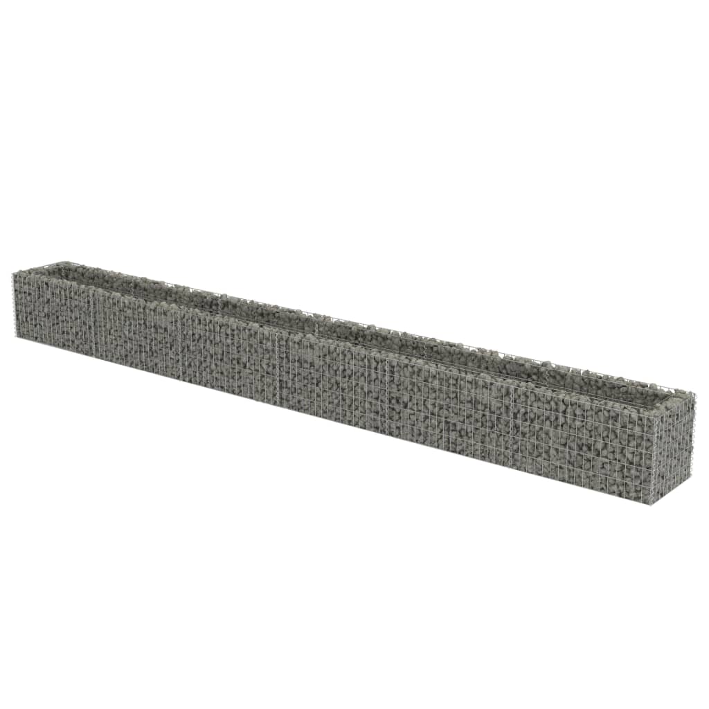 VidaXL Gabion plantenbak verhoogd 540x50x50 cm gegalvaniseerd staal