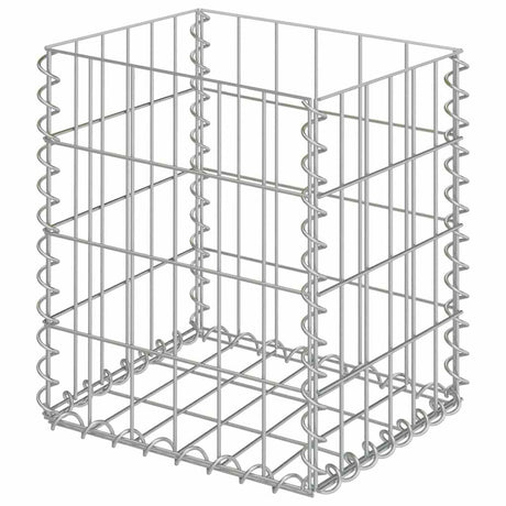 Vidaxl schanskorven 2 st 30x30x40 cm gegalvaniseerd staal