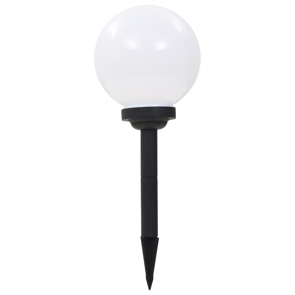 Vidaxl led-solarlampen rond 20 cm rgb 3 st