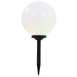 Vidaxl led-solarlampen rond 30 cm rgb 2 st