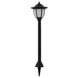 Vidaxl led-solarlampen zwart 3 st