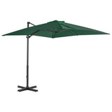 Vidaxl zweefparasol met aluminium paal 250x250 cm groen