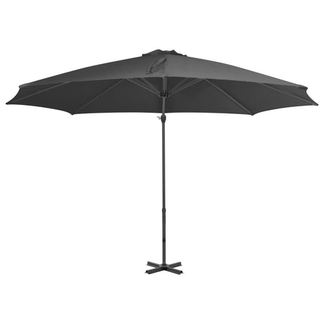 VidaXL Zweefparasol met aluminium paal 300 cm antracietkleurig