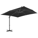 VidaXL Zweefparasol met aluminium paal 300x300 cm antraciet