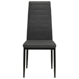 Vidaxl eetkamerstoelen 6 st stof donkergrijs