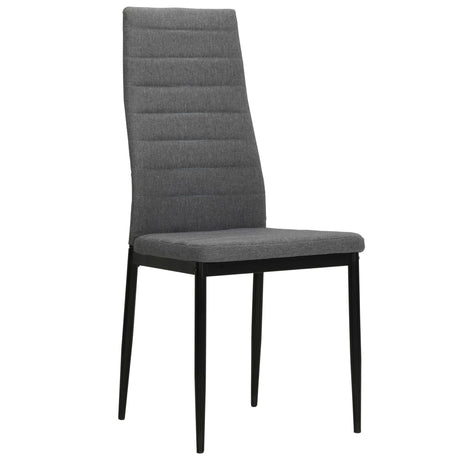 Vidaxl eetkamerstoelen 6 st stof lichtgrijs