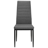 Vidaxl eetkamerstoelen 6 st stof lichtgrijs