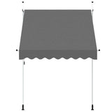 Vidaxl luifel handmatig uittrekbaar 200 cm antraciet