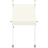 Vidaxl luifel handmatig uittrekbaar 150 cm crème