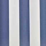 Vidaxl luifeldoek 500x300 cm canvas blauw en wit