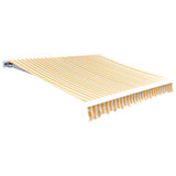 Vidaxl luifeldoek 350x250 cm canvas oranje en wit