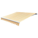 Vidaxl luifeldoek 450x300 cm canvas oranje en wit