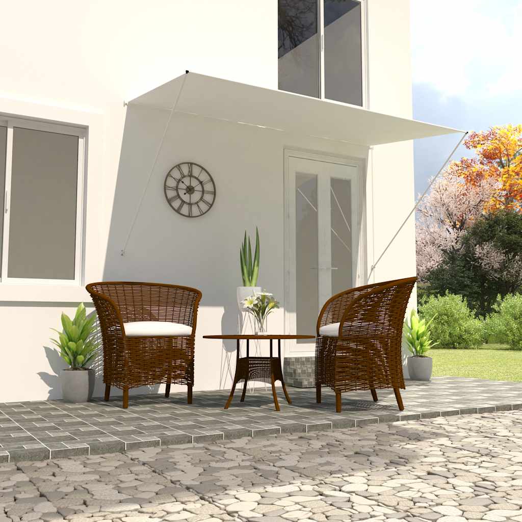 Vidaxl luifel uittrekbaar 250x150 cm crème