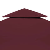 Vidaxl prieeldak 2-laags 3x3m 310 g m² bordeaux
