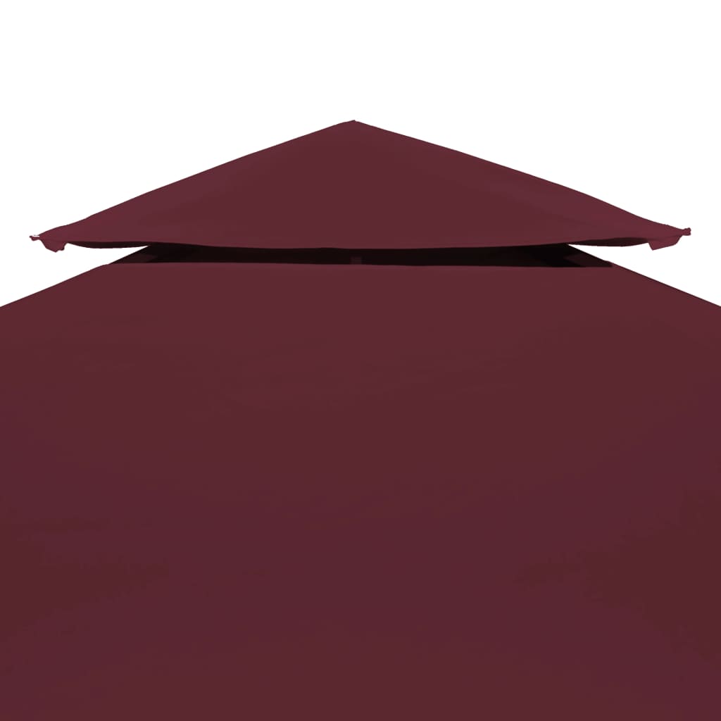 Vidaxl prieeldak 2-laags 3x3m 310 g m² bordeaux