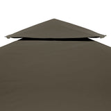 Vidaxl prieeldak 2-laags 4x3m 310 g m² taupe
