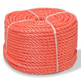 Vidaxl touw gedraaid 10 mm 500 m polypropyleen oranje