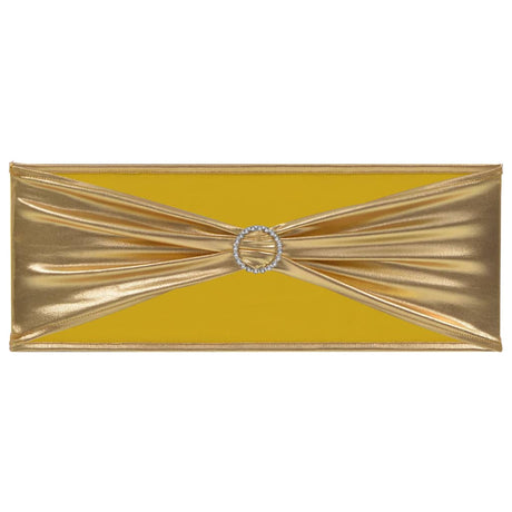 Vidaxl 25 st stoellint met diamant stretch goud