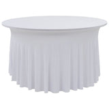 Vidaxl 2 st tafelhoezen stretch met rok 150x74 cm wit
