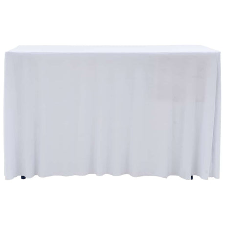Vidaxl 2 st tafelhoezen stretch met rok 120x60,5x74 cm wit