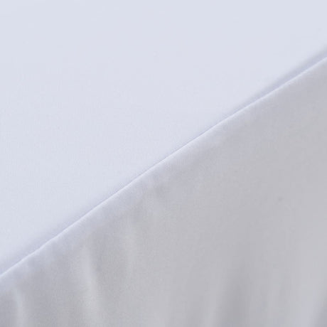 Vidaxl 2 st tafelhoezen stretch met rok 120x60,5x74 cm wit