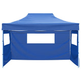 Vidaxl vouwtent met 3 wanden 3x4,5 m blauw