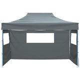 Vidaxl vouwtent met 3 wanden 431x291x315 cm antraciet