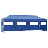 VidaXL Vouwtent pop-up met 5 zijwanden 3x9 m blauw