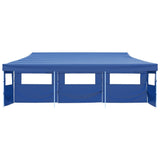 VidaXL Vouwtent pop-up met 5 zijwanden 3x9 m blauw