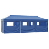 VidaXL Vouwtent pop-up met 8 zijwanden 3x9 m blauw