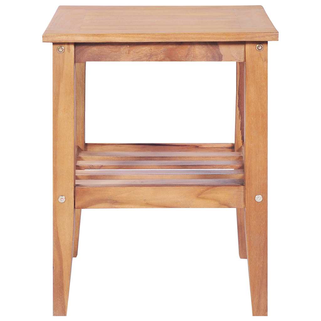 Vidaxl salontafel vierkant 40x40x50 cm massief teakhout
