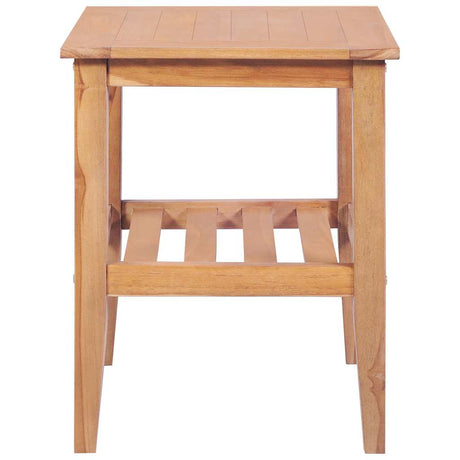 Vidaxl salontafel vierkant 40x40x50 cm massief teakhout