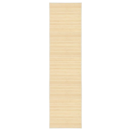 Vidaxl tapijt 80x300 cm bamboe naturel