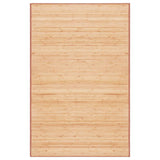 Vidaxl tapijt 100x160 cm bamboe bruin