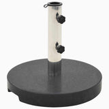 Vidaxl parasolvoet rond 20 kg graniet zwart