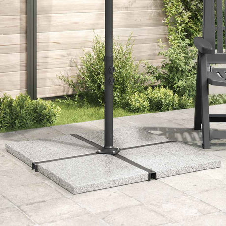 Vidaxl parasolvoetplaat vierkant 25 kg graniet grijs