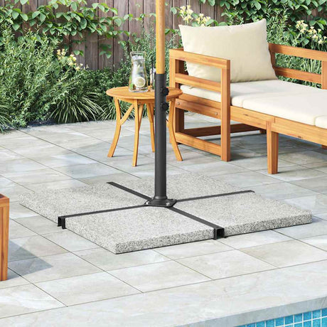 Vidaxl parasolvoetplaat vierkant 25 kg graniet grijs