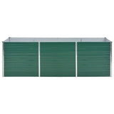 Vidaxl plantenbak verhoogd 240x80x77 cm gegalvaniseerd staal groen