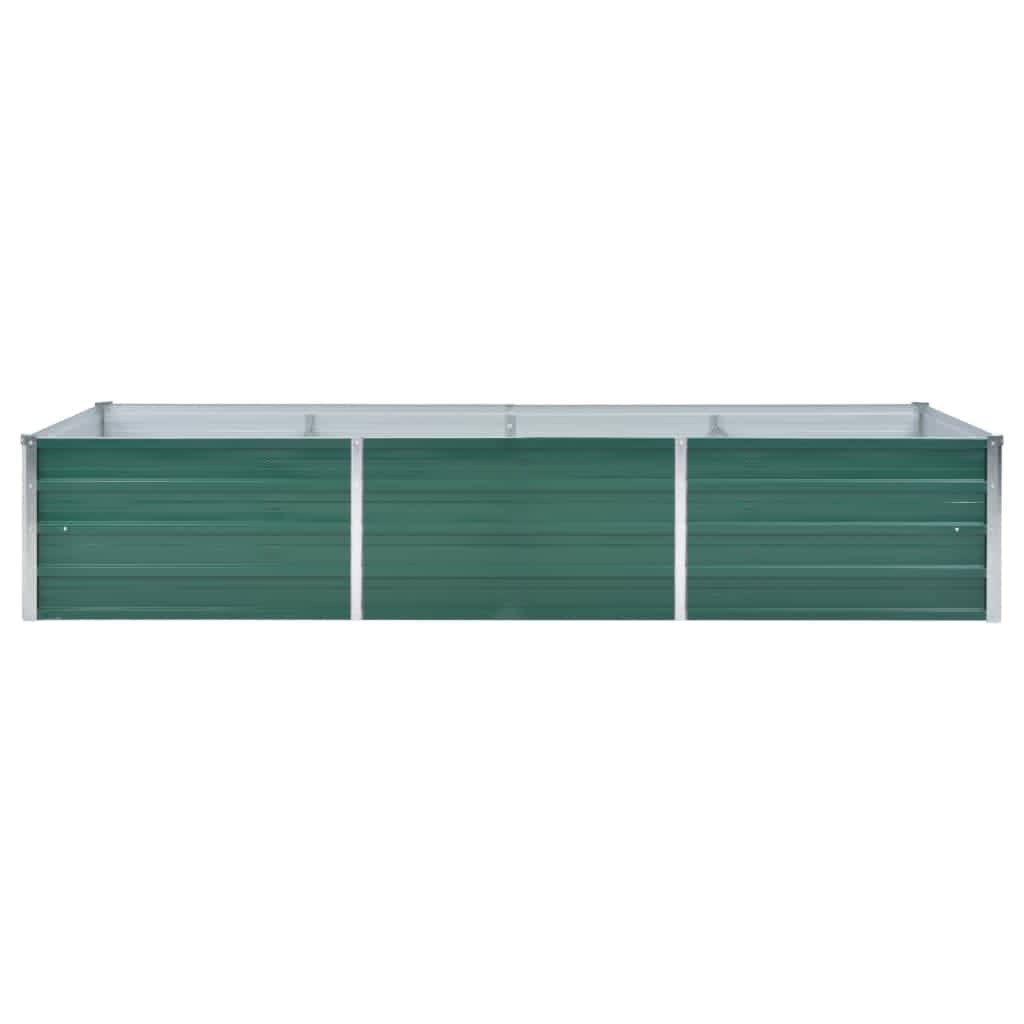 Vidaxl plantenbak verhoogd 240x80x45 cm gegalvaniseerd staal groen