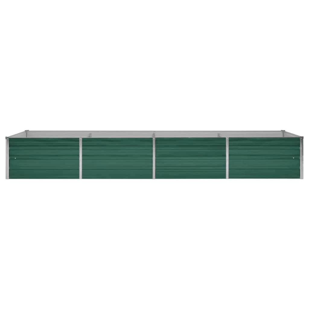 Vidaxl plantenbak verhoogd 320x80x45 cm gegalvaniseerd staal groen