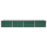 Vidaxl plantenbak verhoogd 320x80x45 cm gegalvaniseerd staal groen