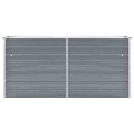 Vidaxl plantenbak verhoogd 160x40x77 cm gegalvaniseerd staal grijs