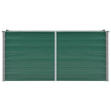 Vidaxl plantenbak verhoogd 160x40x77 cm gegalvaniseerd staal groen