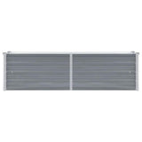 Vidaxl plantenbak verhoogd 160x40x45 cm gegalvaniseerd staal grijs