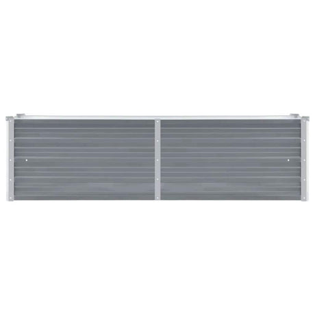 Vidaxl plantenbak verhoogd 160x40x45 cm gegalvaniseerd staal grijs